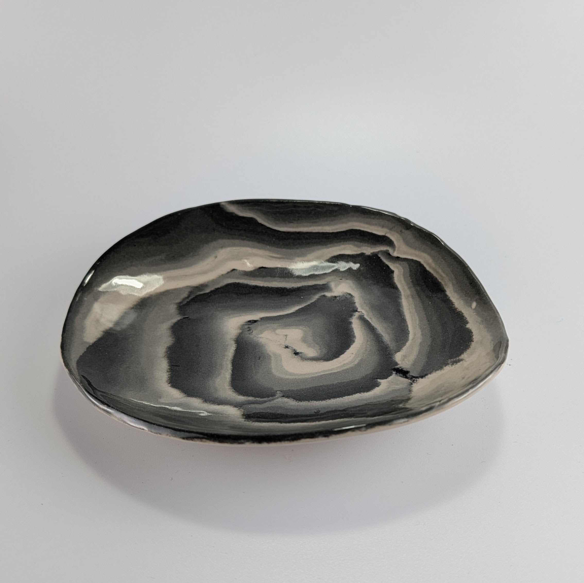 Nerikomi Rose Flat Bowl