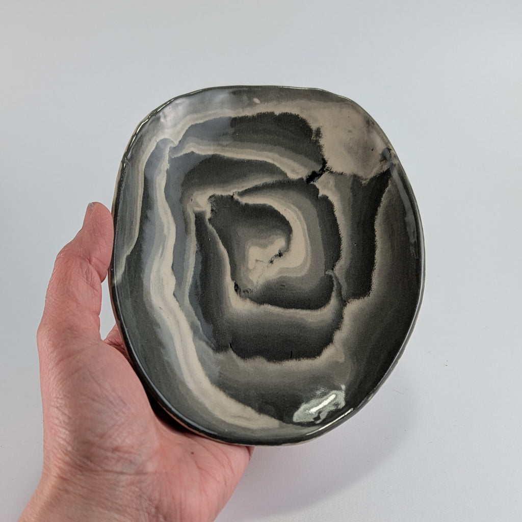 Nerikomi Rose Flat Bowl