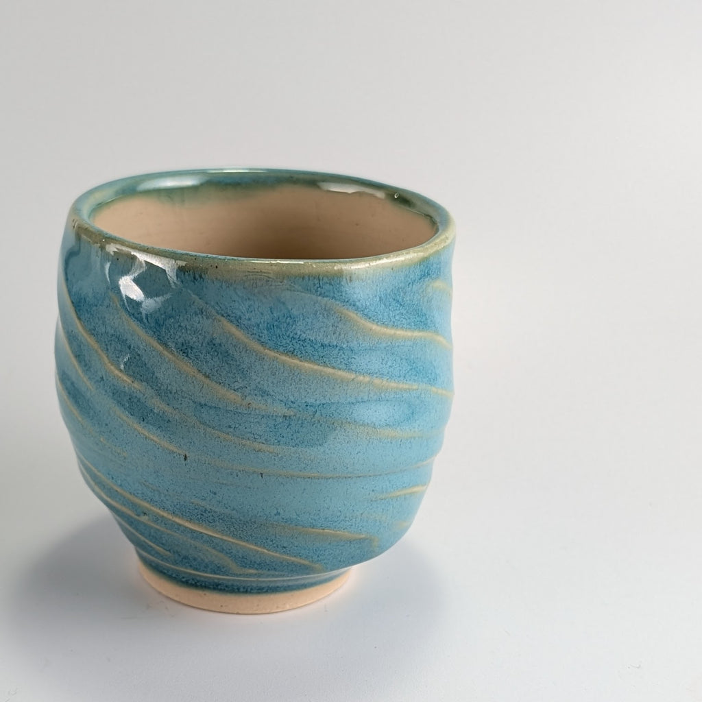 Twisted Carved Ceramic Cup