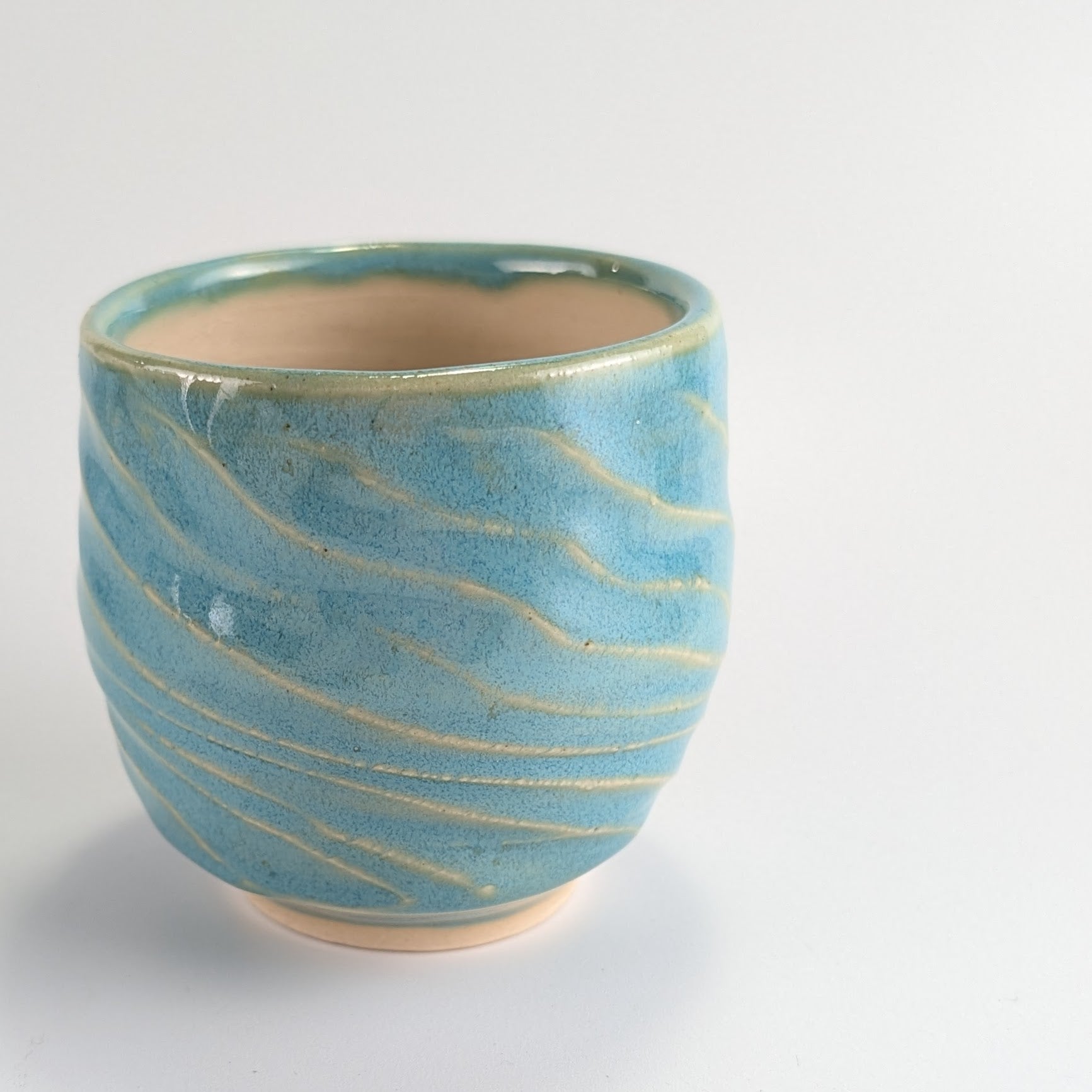 Twisted Carved Ceramic Cup