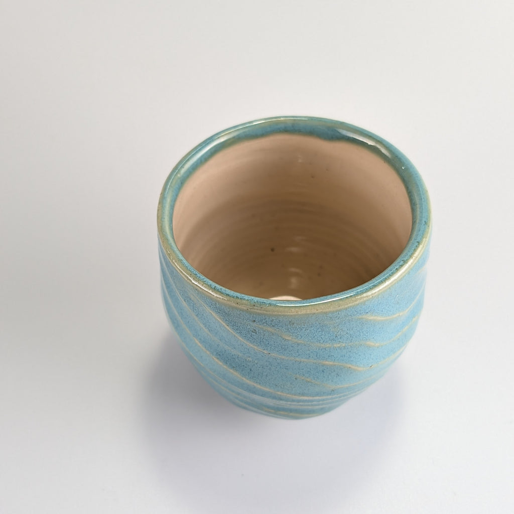 Twisted Carved Ceramic Cup