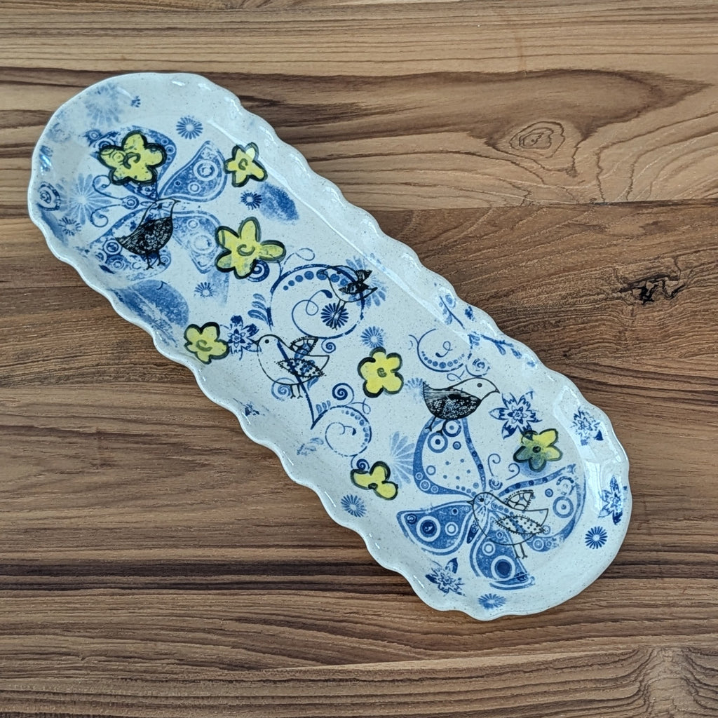 Bird & Bloom Ceramic Tray/Plate