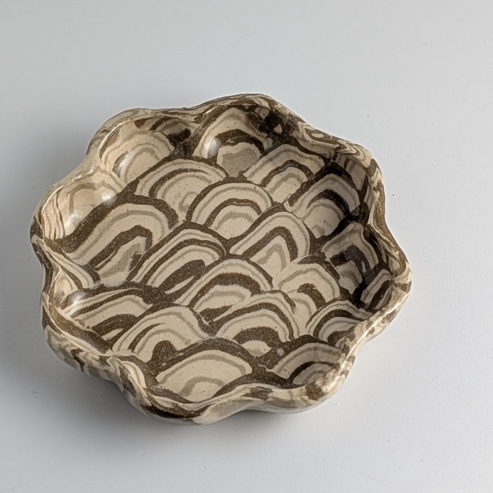 Earth‑Colored Rainbow Trinket Plate
