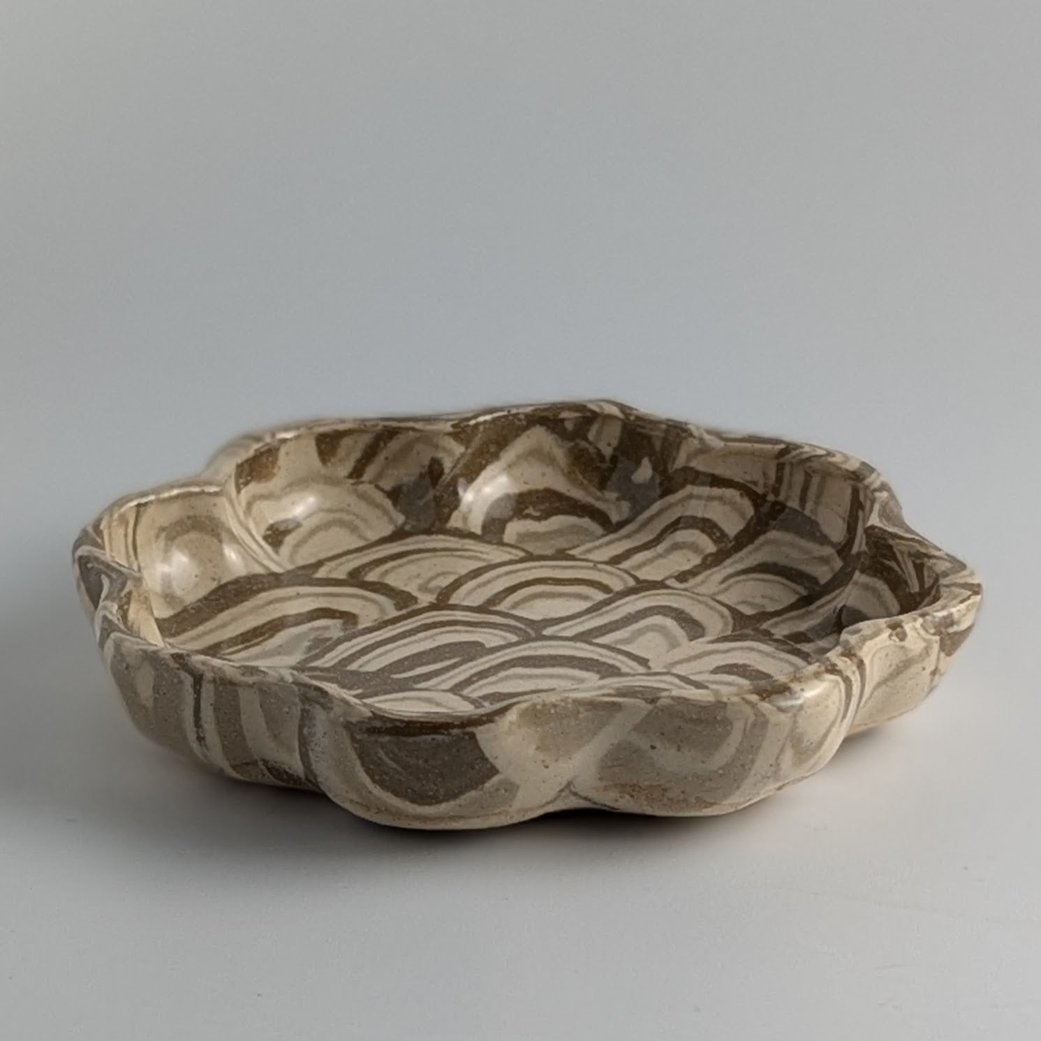 Earth‑Colored Rainbow Trinket Plate