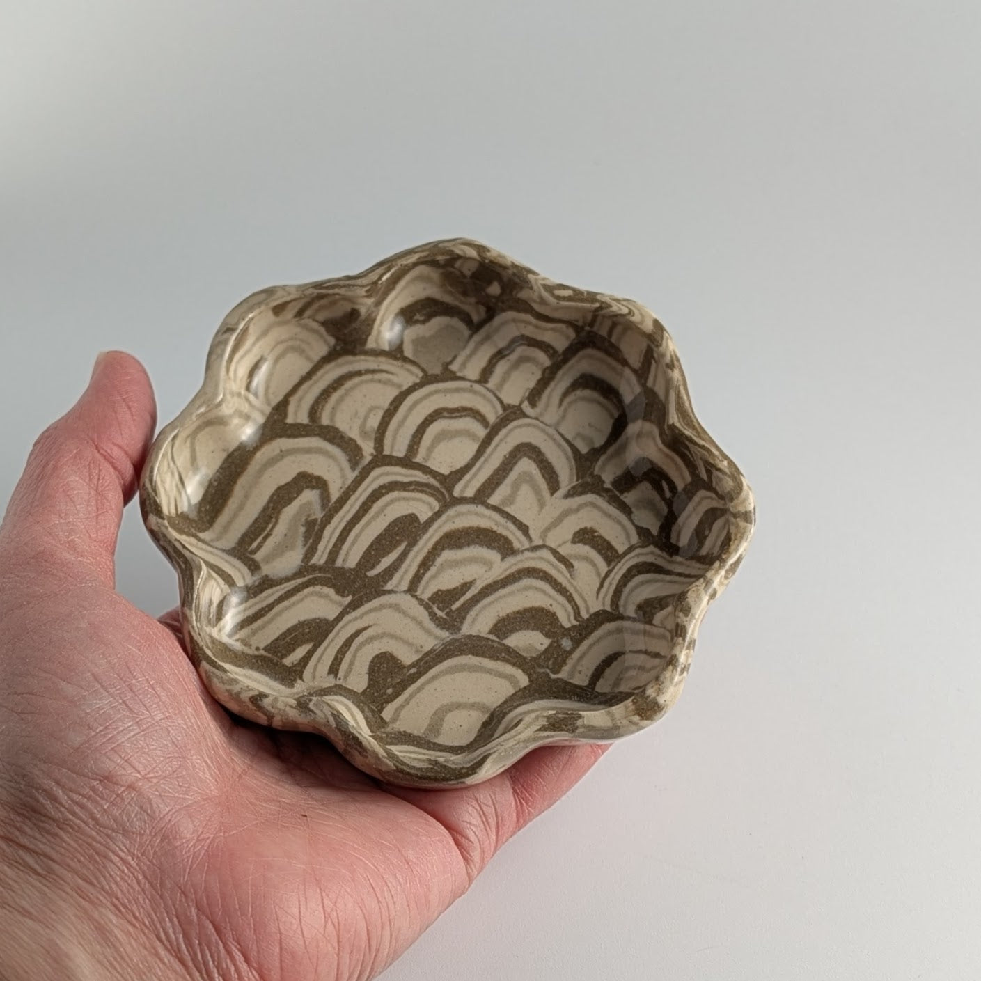 Earth‑Colored Rainbow Trinket Plate