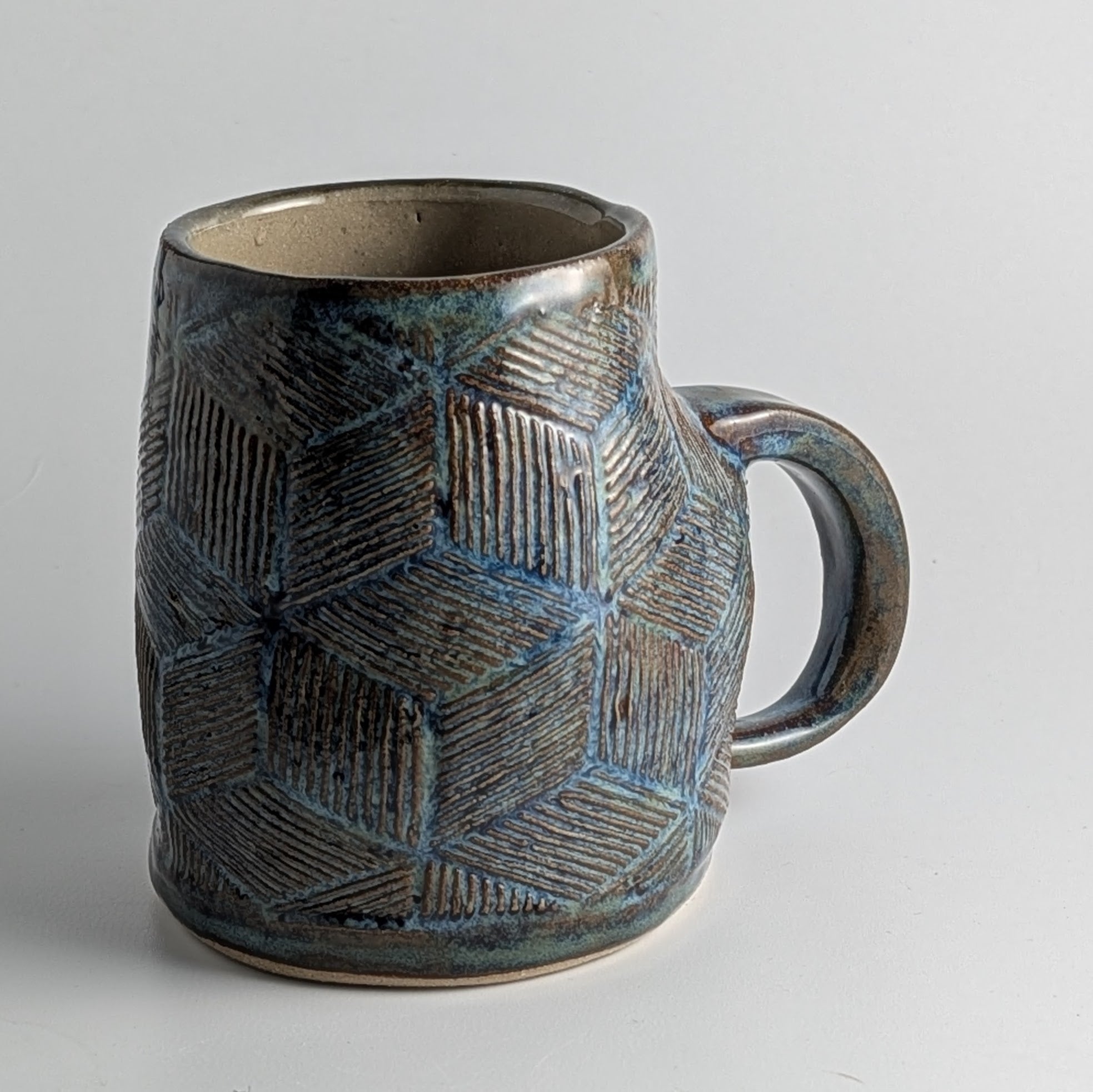 The Indigo Geometry Mug