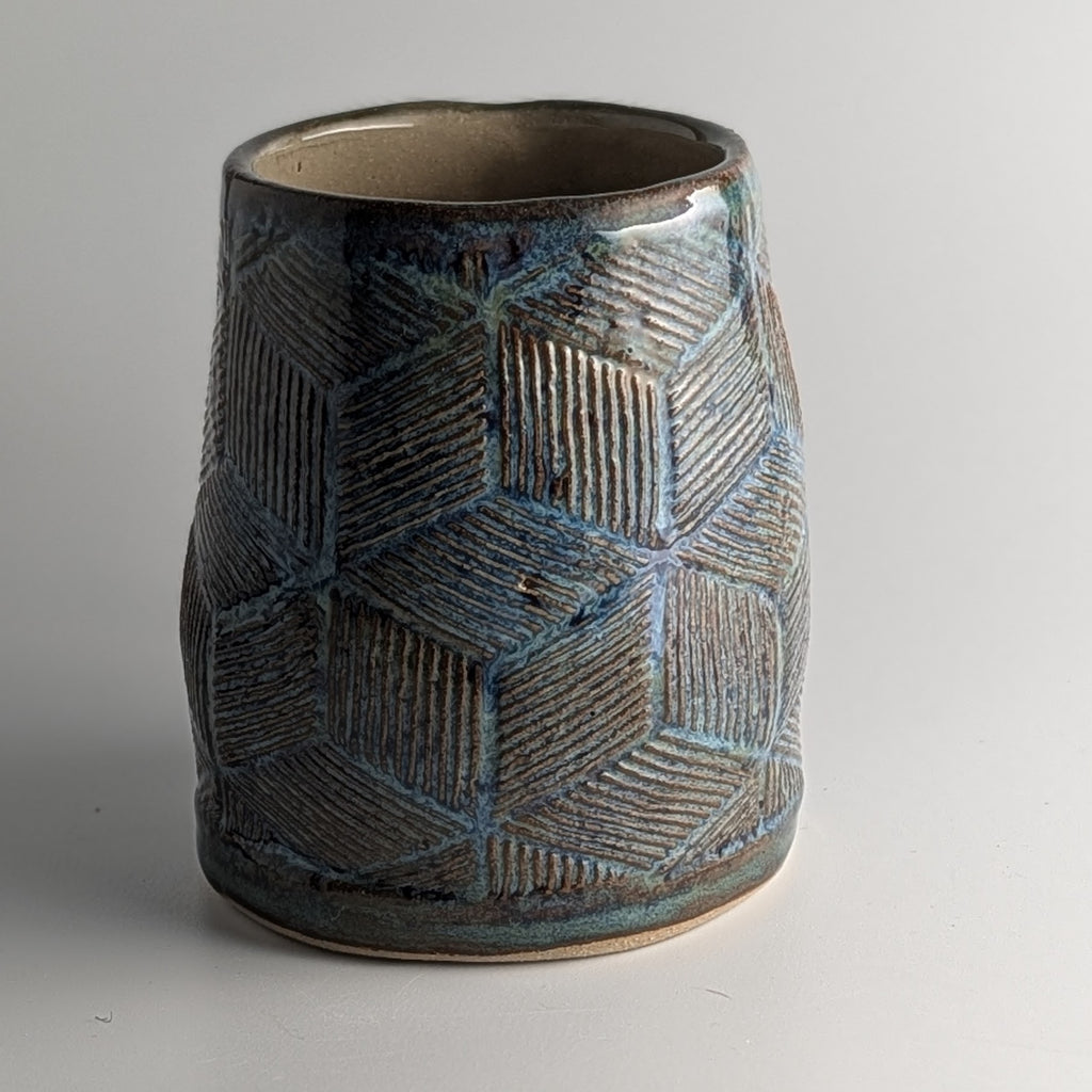 The Indigo Geometry Mug
