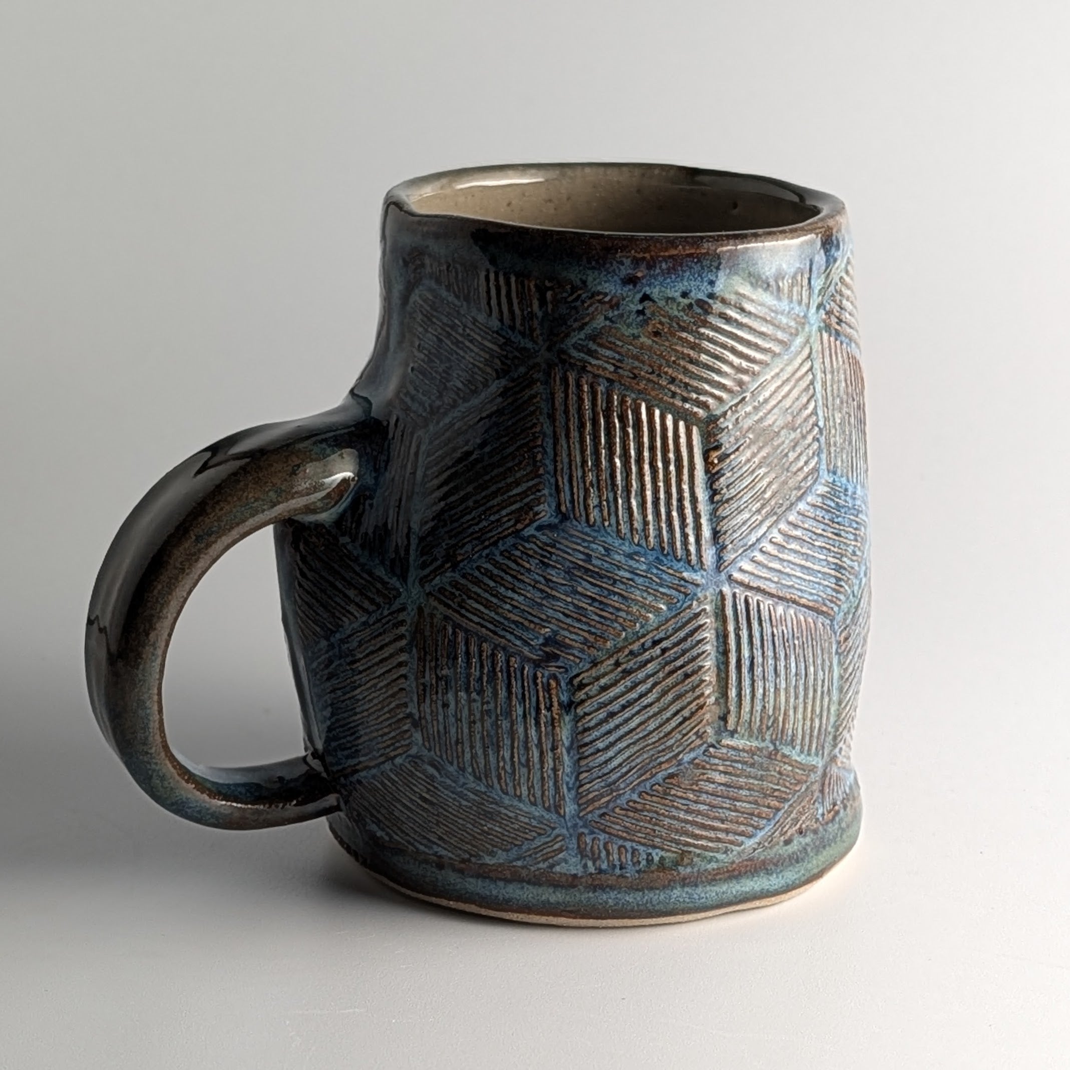The Indigo Geometry Mug