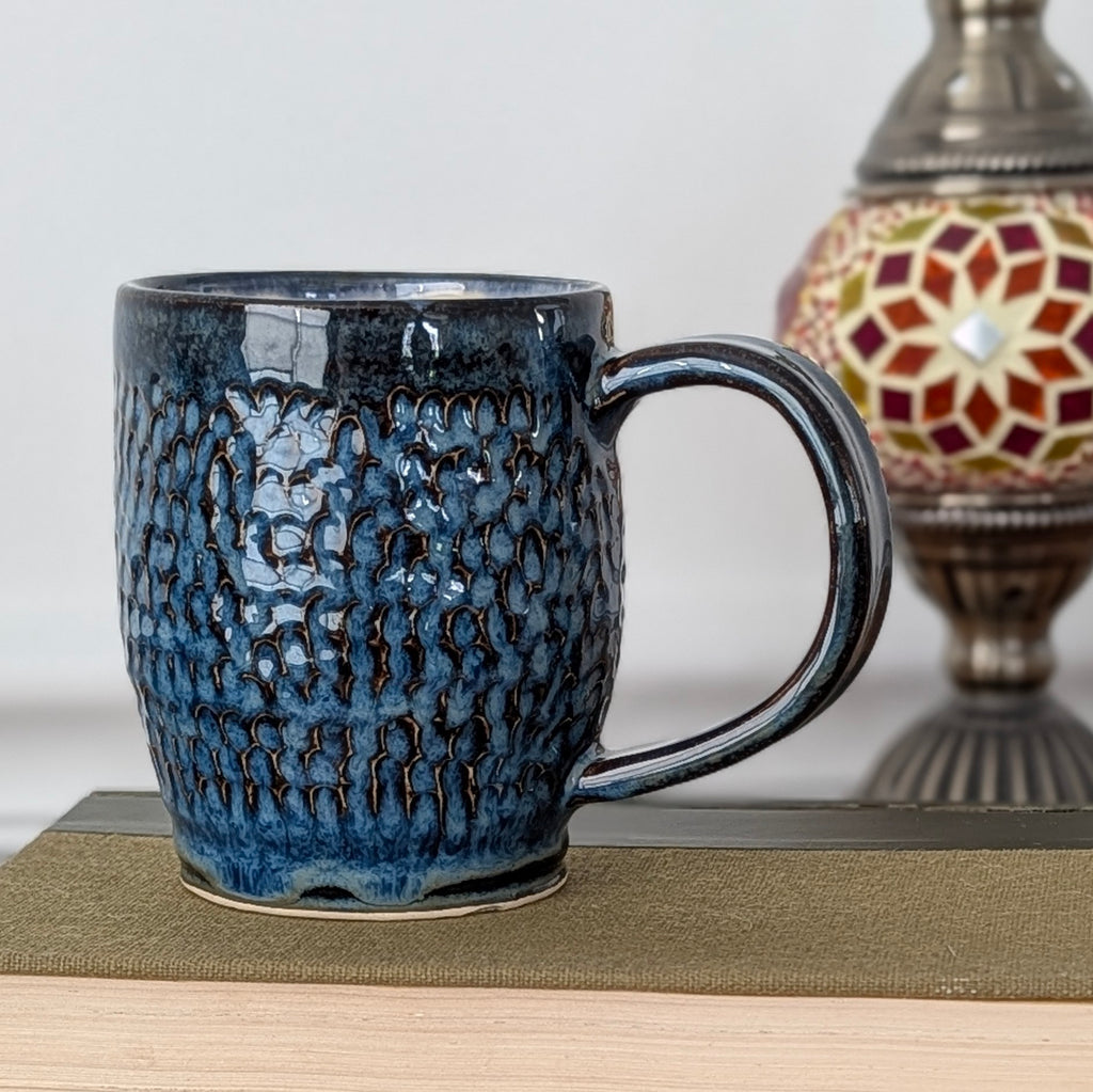 Carved Raindrops Mug
