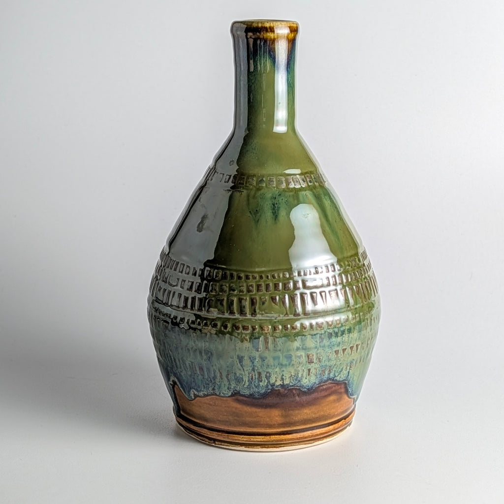 Rings of Texture Bloomlight Vase Lamp