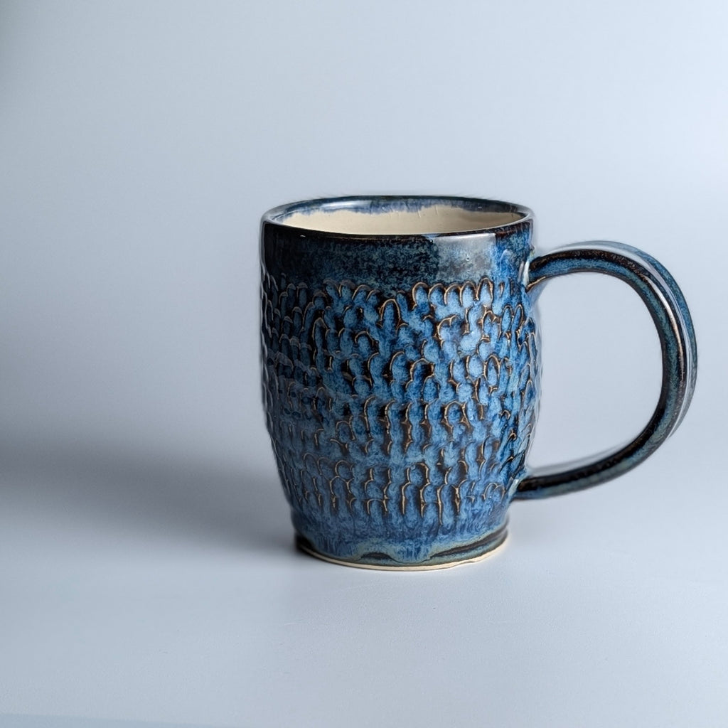 Carved Raindrops Mug