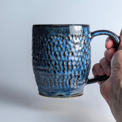 Carved Raindrops Mug