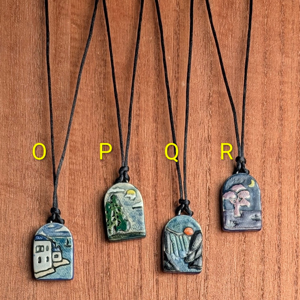 Wanderings Ceramic Pendant Necklace