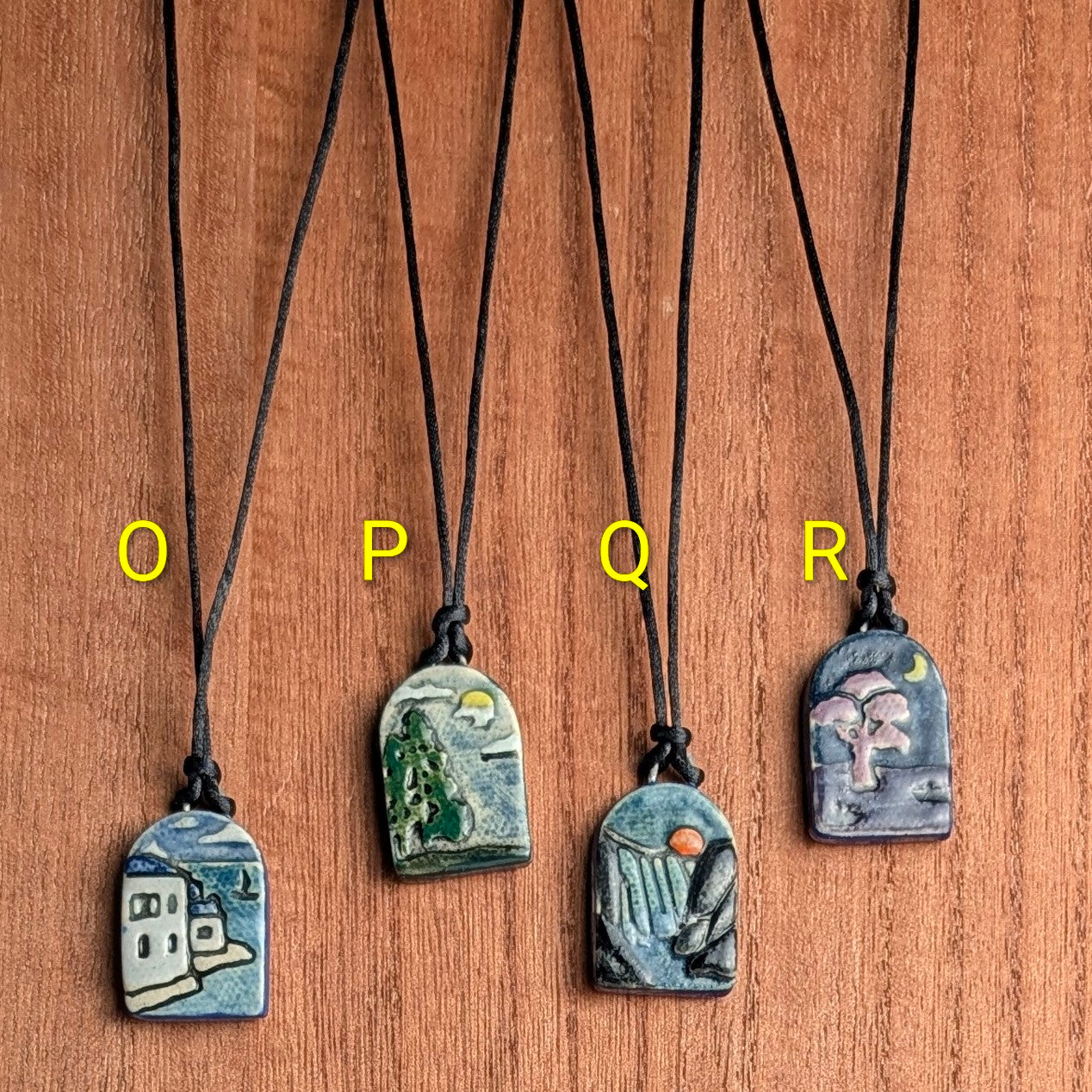 Wanderings Ceramic Pendant Necklace